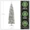 7.5ft. Pre-Lit Acacia Pencil Slim Flocked Artificial Christmas Tree, Clear Lights